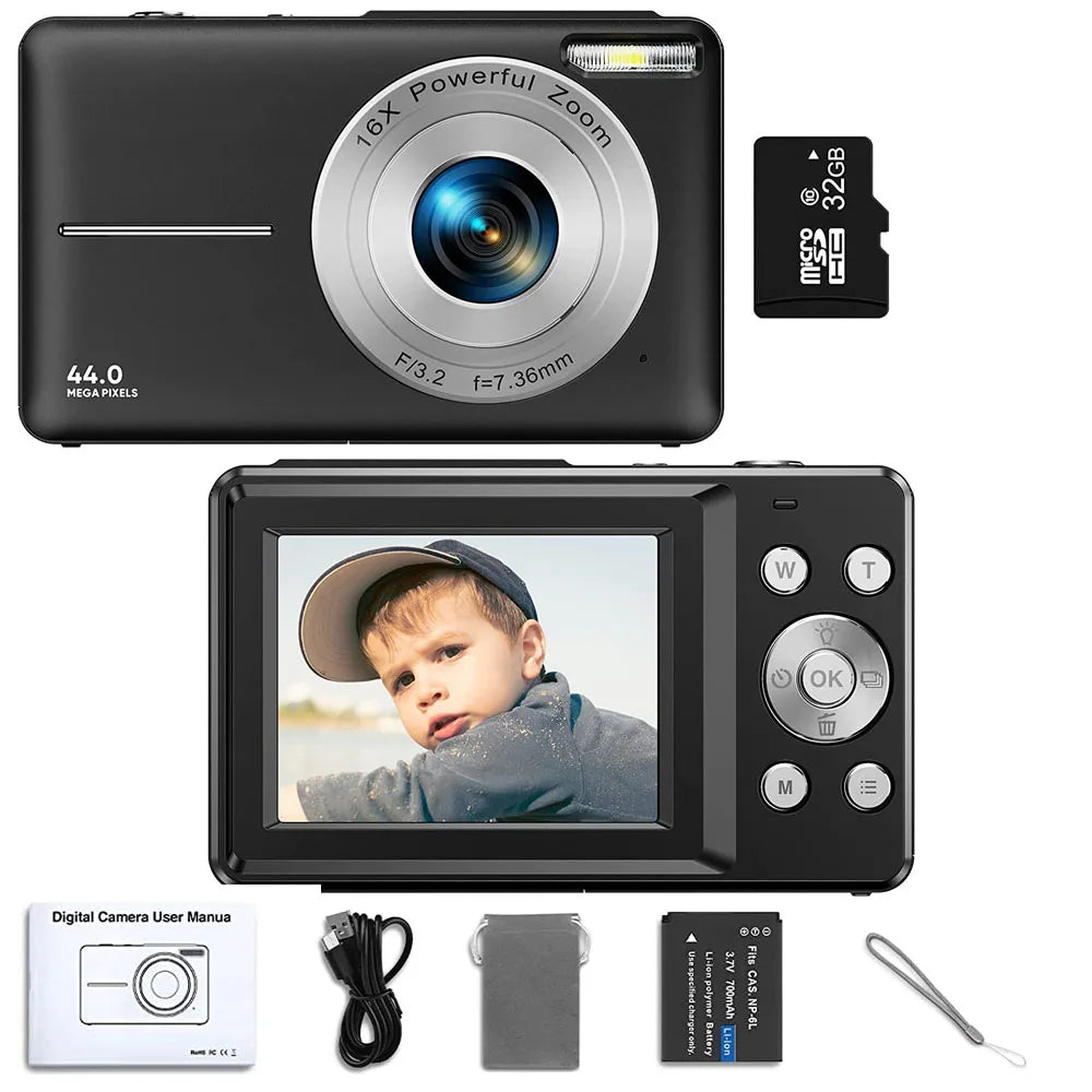 HD 1080P Digital Camera - Perfect for Kids and Beginners