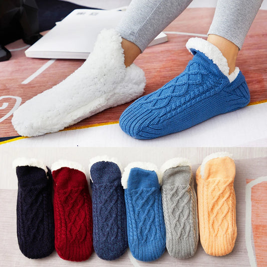 Fleece Floor Socks Cozy Thermal Velvet Socks Indoor Warmth
