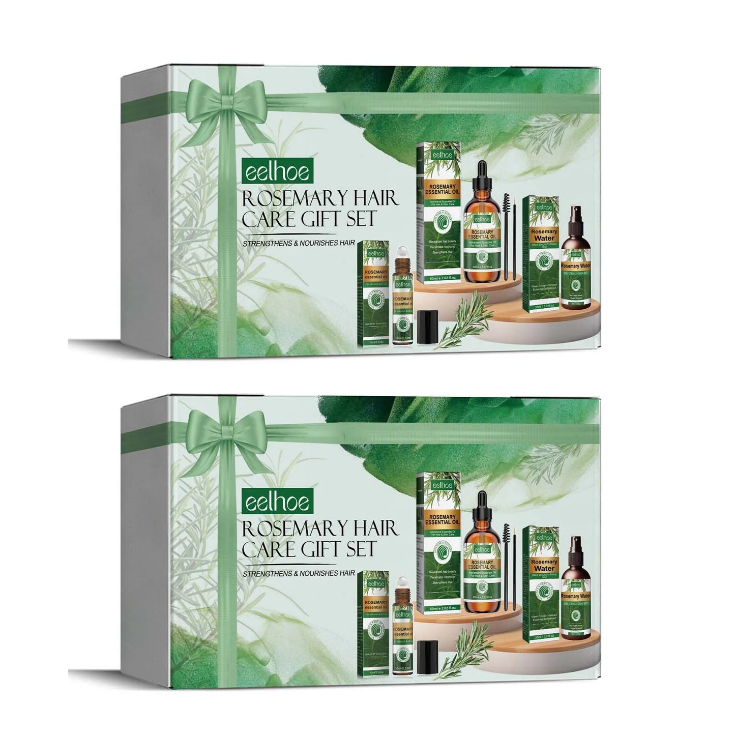 Rosemary Hair Care Set Contains Rosemary Hair Roller Spray