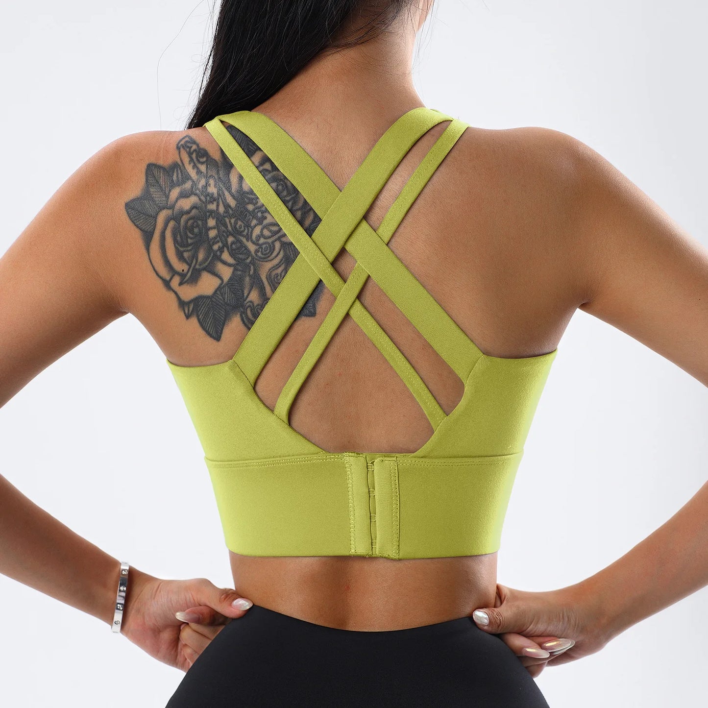 Gym Push Up Bra Women Sports Bra Back Closure High Impact Workout Sport Top Crop Fitness Wear for Yoga Gym Brassiere Sportswear