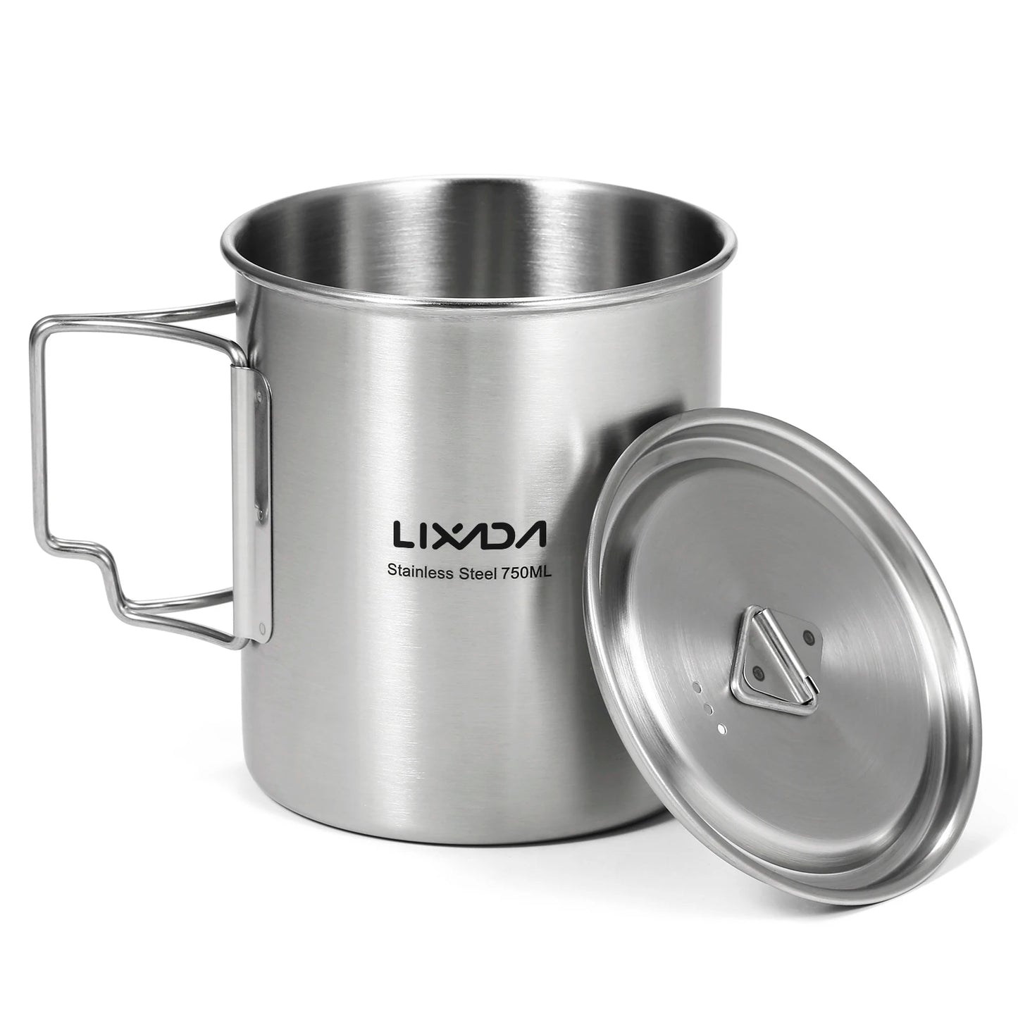 Lixada 750ml Outdoor Stainless Steel Water Cup Mug with Lid