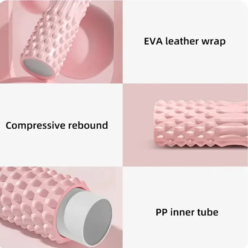 Foam Roller Yoga for Massage, Fitness, Deep Tissue Whole Body Pain Relief