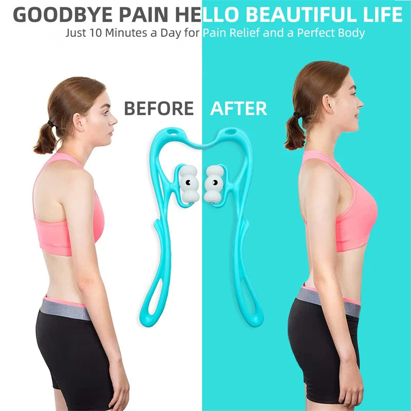 Neck Massager Pain Relief Deep Tissue 360 Degree Neckbud