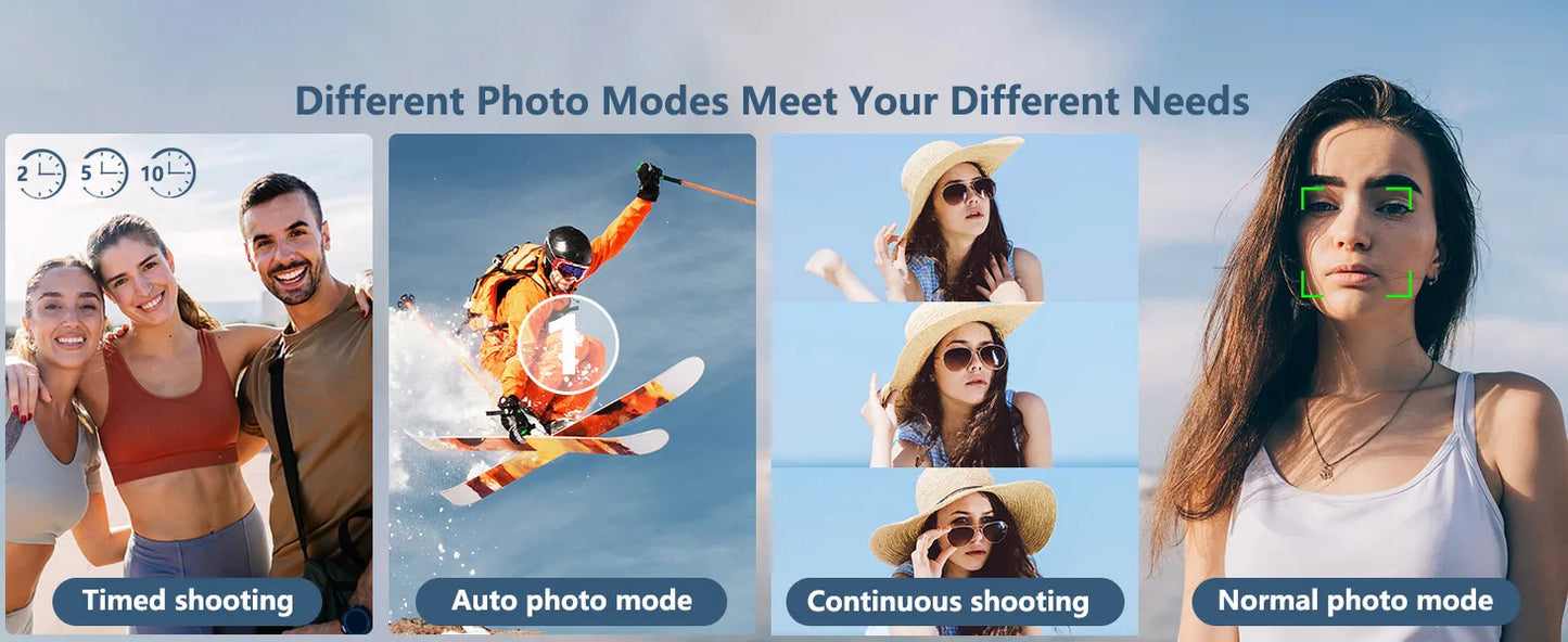 4K compact digital photography camera, 18x digital zoom,180° flip screen, WiFi webcam