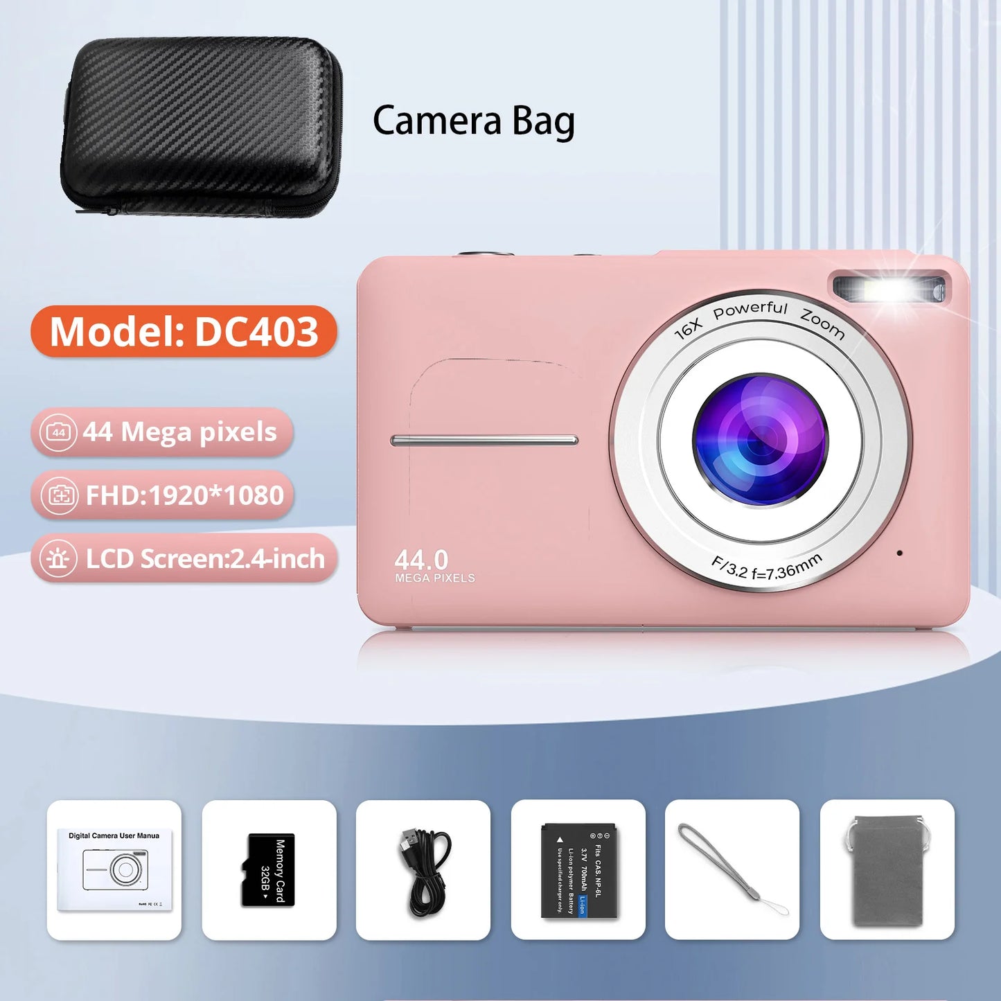 HD 1080P Digital Camera - Perfect for Kids and Beginners