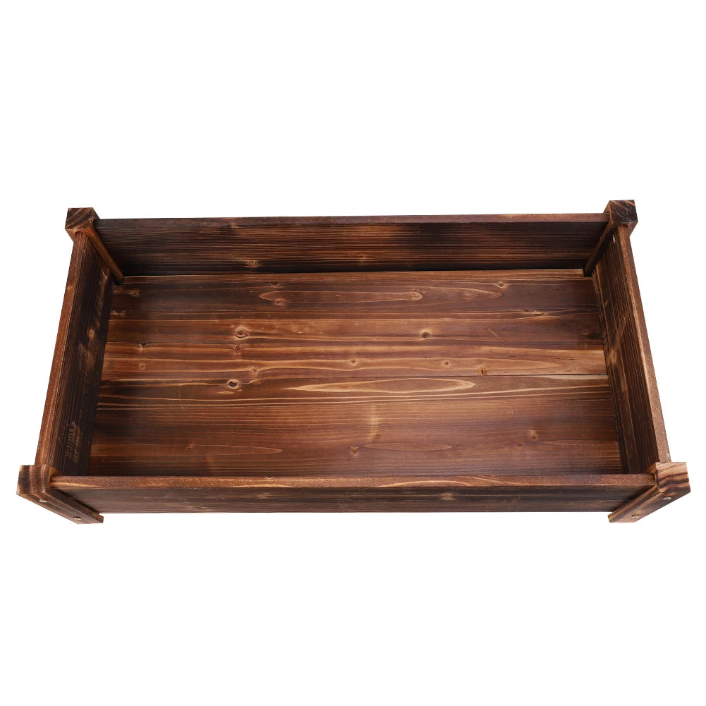 Raised Garden Bed, Large Wooden Planter for Outdoor Use