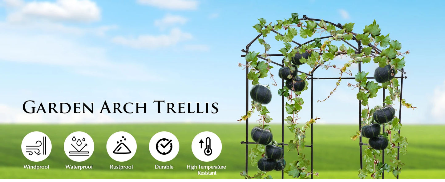 Garden Arch Trellis For Climbing Plants And Vines Decor