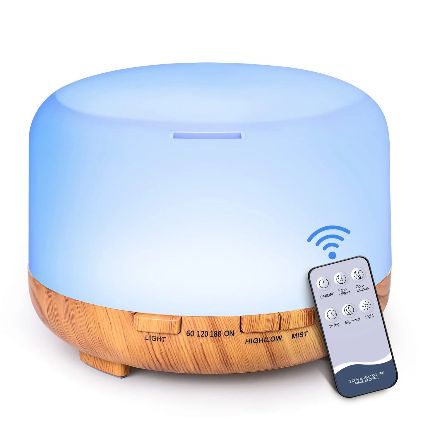 500ML Aromatherapy Oil Diffuser Essential Oil Aroma Diffuser Humidifier for Home Office