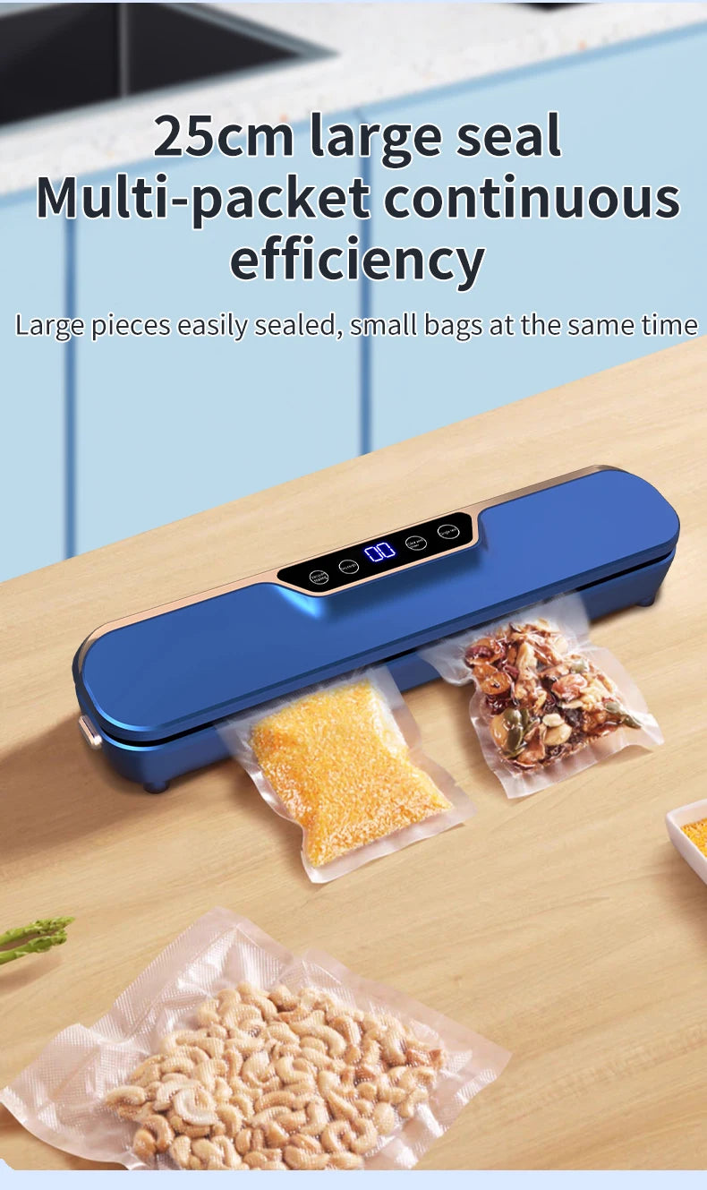 New LCD Touch Screen Household Food Automatic Vacuum Sealing Machine