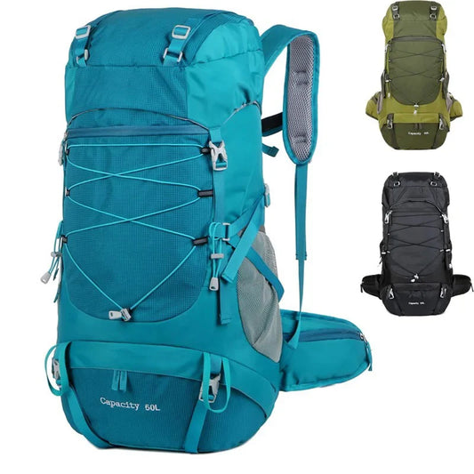 50L Tactical Hiking Backpack Men Women Travel Bags Rucksack