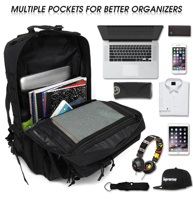 Tactical Backpack  Large Capacity Waterproof Multi-functional Bags