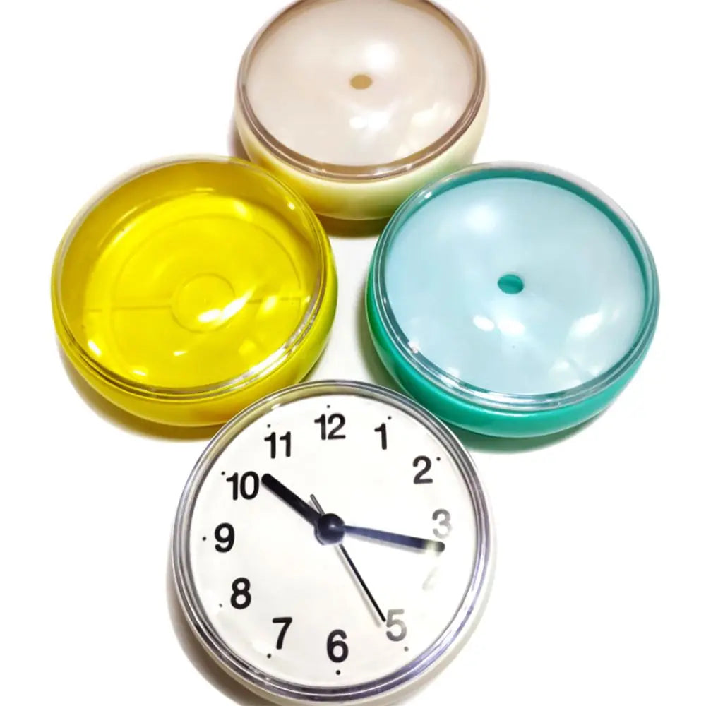 Mini Sucker Wall Clock Bathroom Anti-Fog Waterproof 7cm