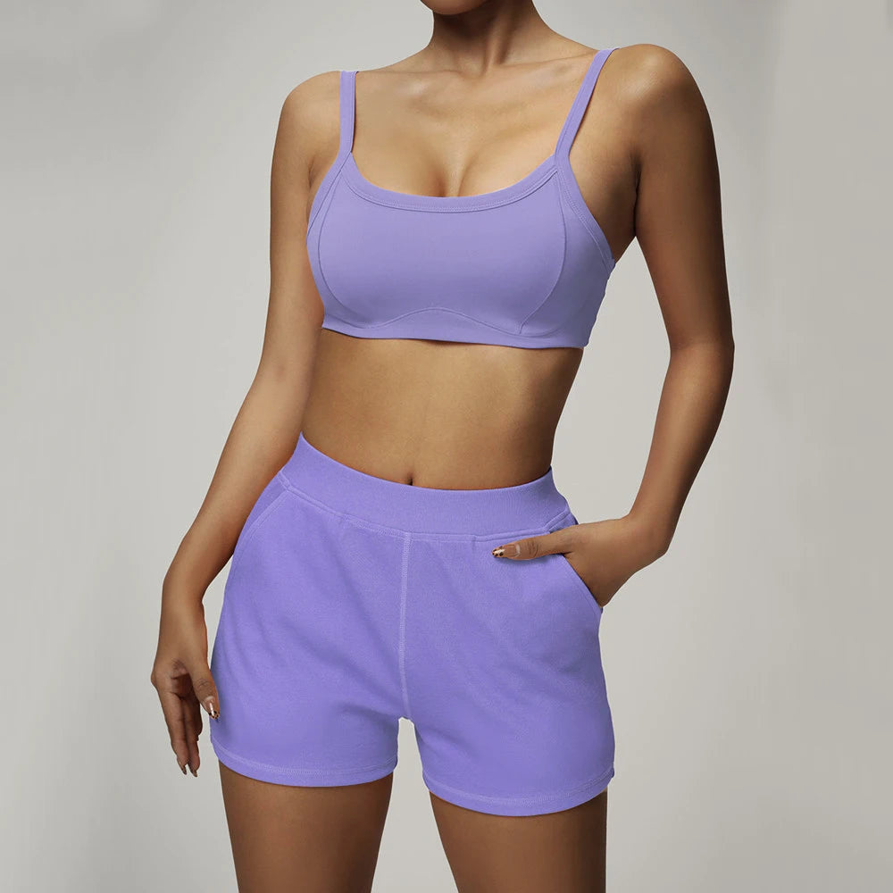 1/2PCS Loose Sweatshirt Yoga Set Gym Clothes Women Fitness