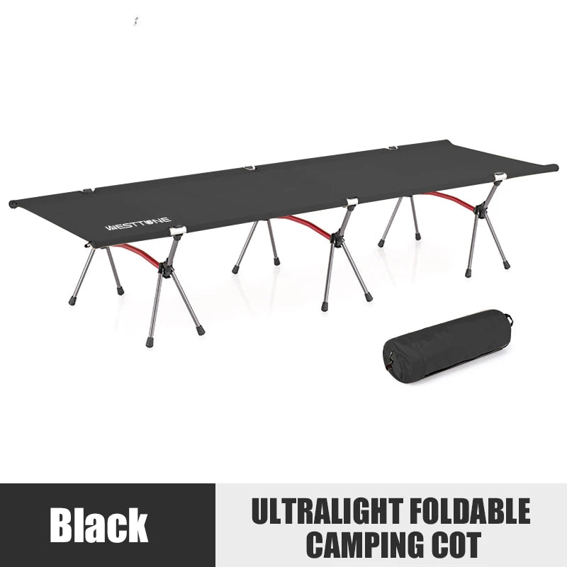 Camping Cot with Leg Extenders Ultralight Aluminum Alloy