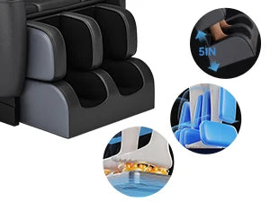 Full Body Zero Gravity Massage Chair with Auto Modes, 8 Fix Point Rollers, Bluetooth, Foot Massage