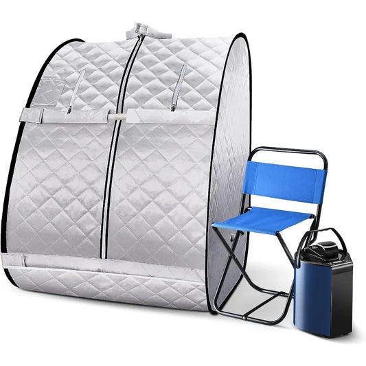 Portable Steam Sauna, 3L & 800W Steam Generator with Protection