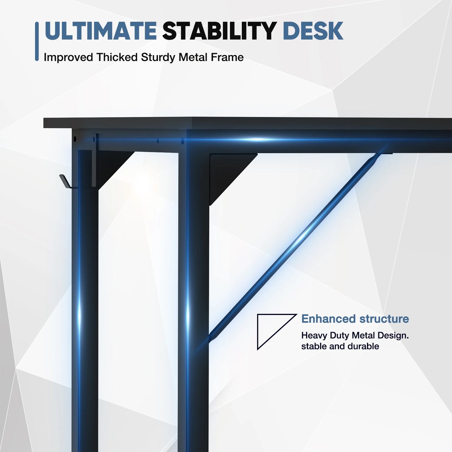 JHK Computer Desk Writing Study Office Gaming Table Compact