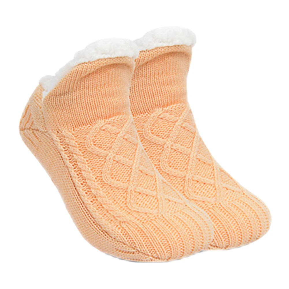 Fleece Floor Socks Cozy Thermal Velvet Socks Indoor Warmth