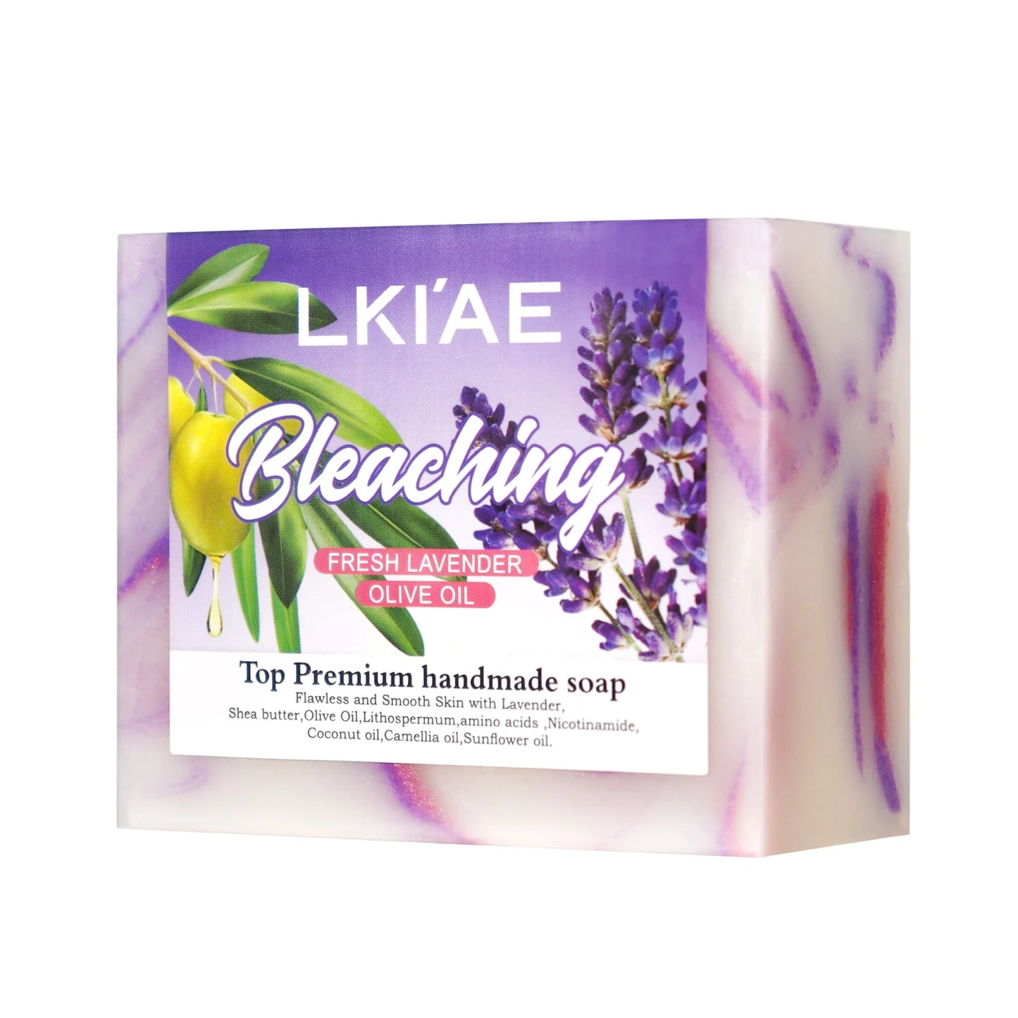 5 Days Anti Acne Brightening Pure Lavender Essential Oil Face Whitening Lavender Soap