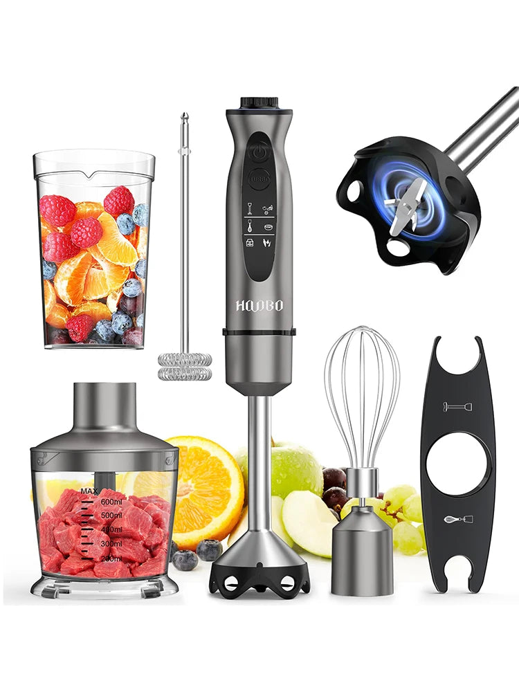 1000 Watt Powerful Handheld Immersion Blender For Smoothies