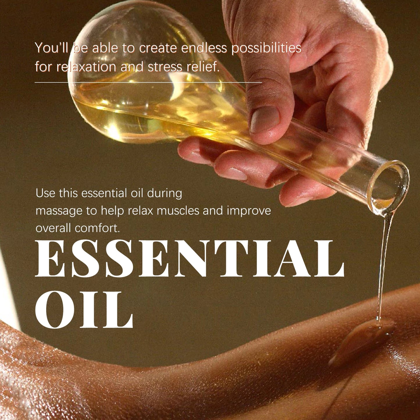 Plant Essential Oil Gift Box Set Relaxing Long-Lasting Fragrance for Massage and Skincare