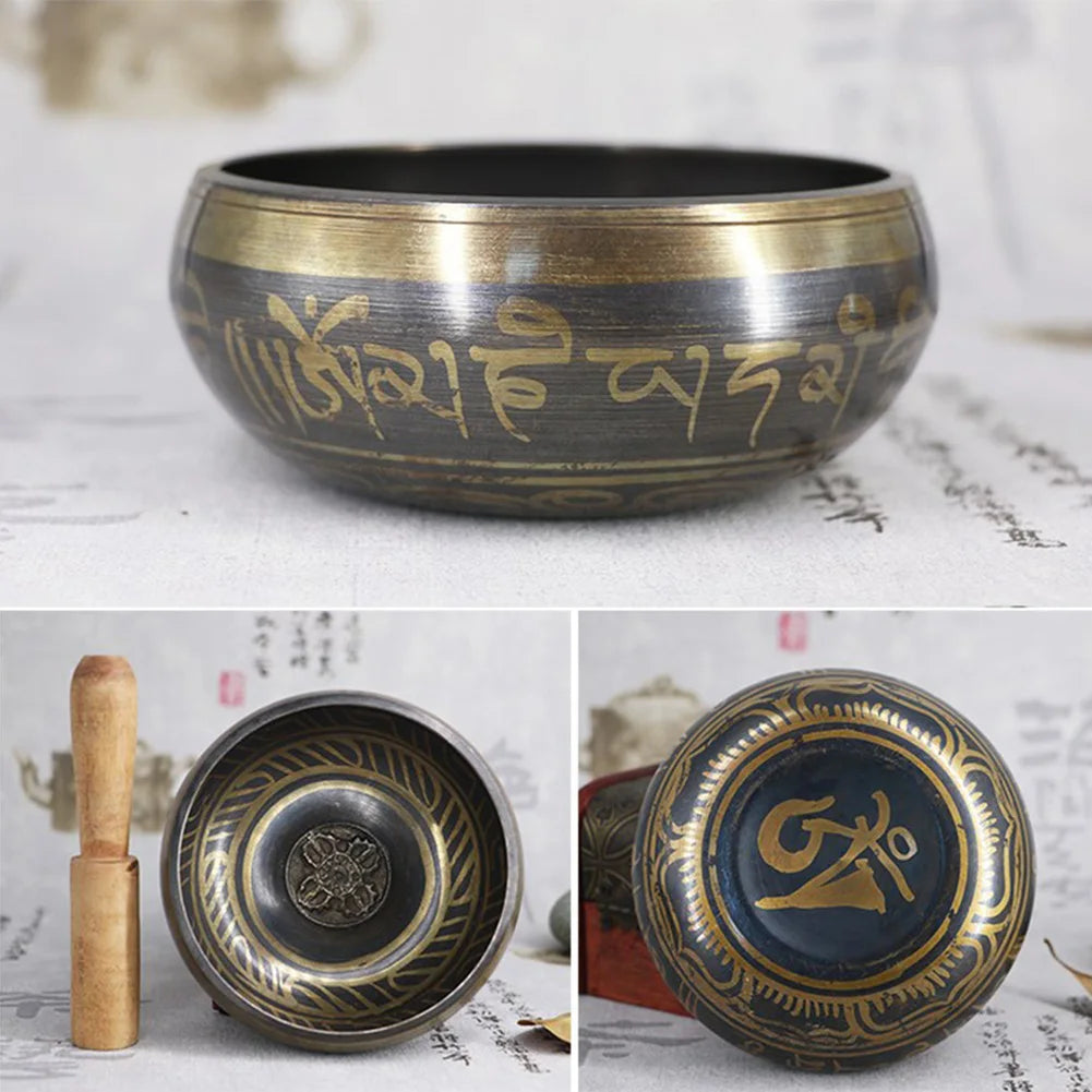 Tibetan Singing Bowl for Yoga, Meditation, and Music Therapy Bowl Handmade