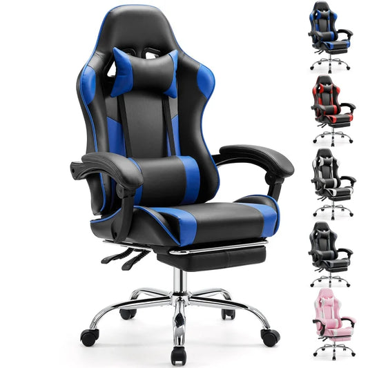 JHK Ergonomic Racing Gaming Chair Adjustable Swivel PU Leather