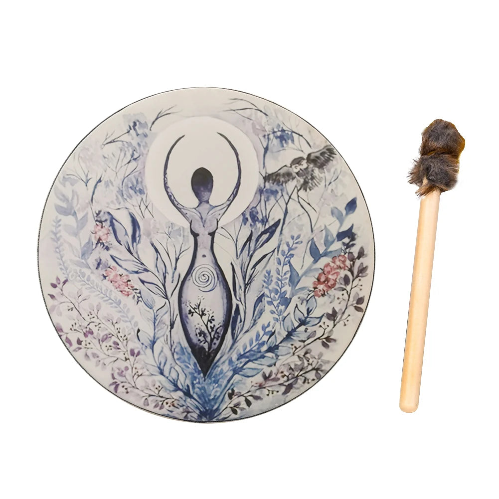 Handmade Fashion Alchemical Moon Drum  Sound Healing Tool for Spiritual Music Meditation