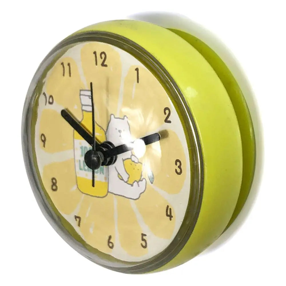 Mini Sucker Wall Clock Bathroom Anti-Fog Waterproof 7cm