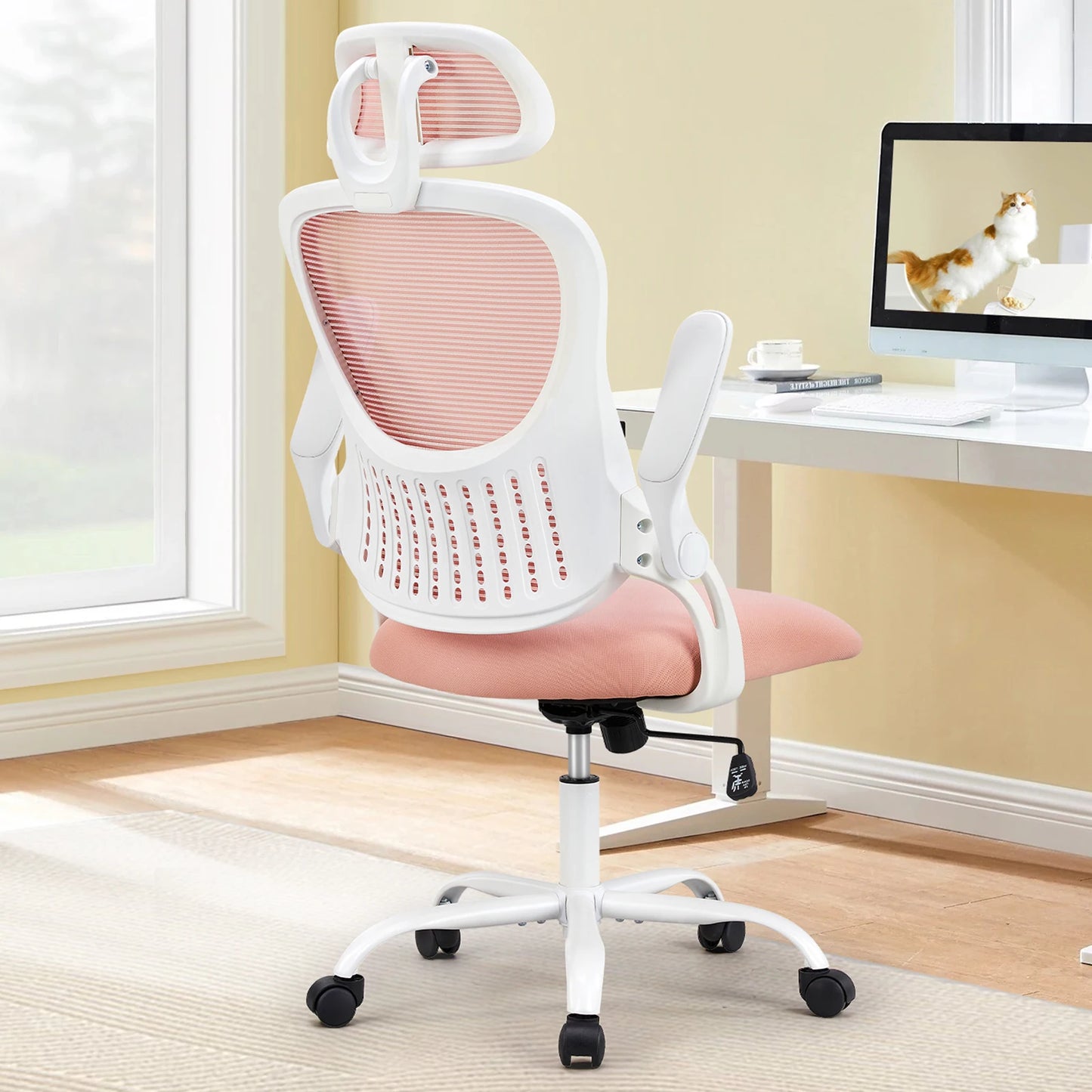 JHK Mesh Ergonomic Office Desk Chair Adjustable Headrests