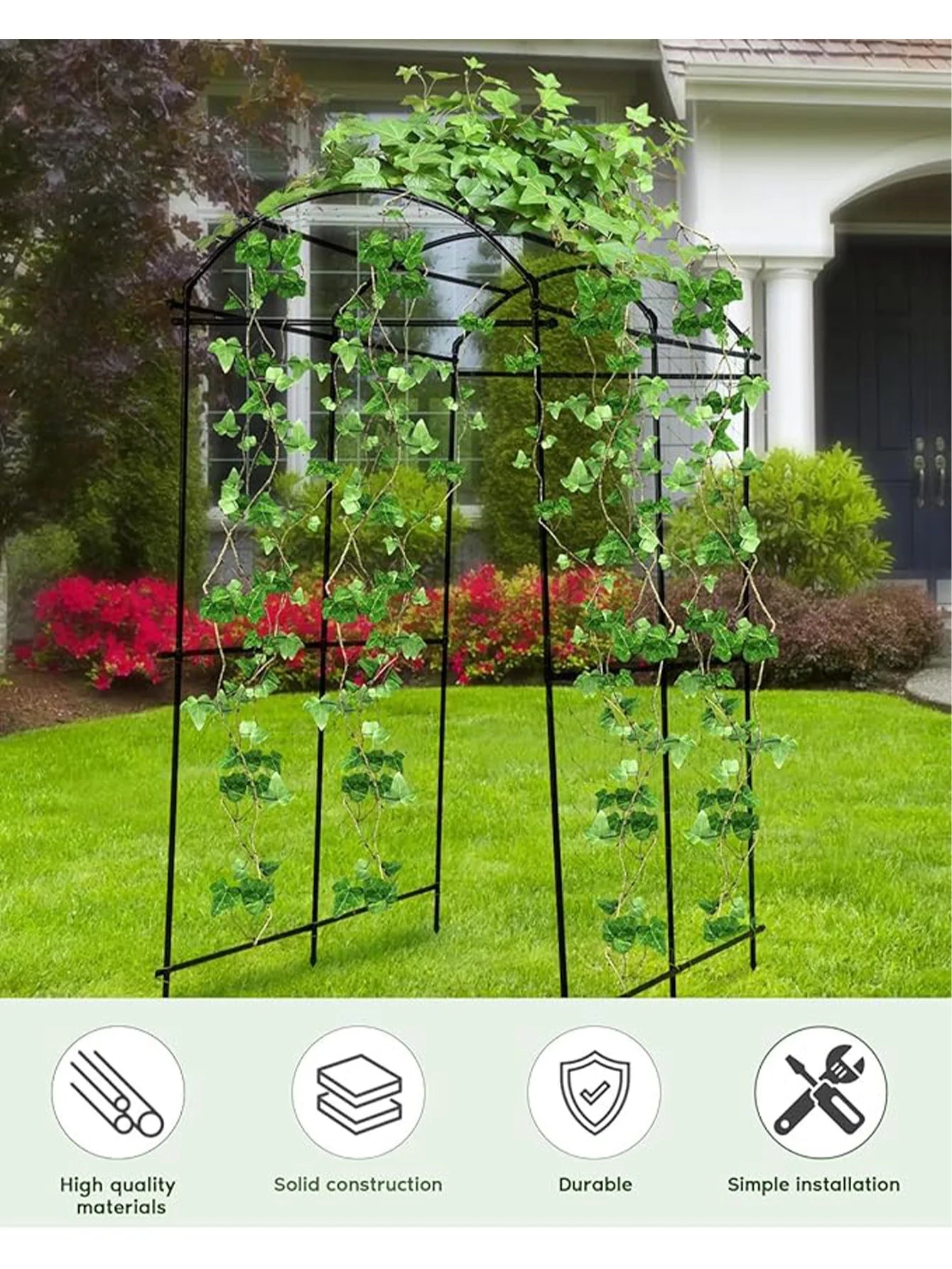 Garden Arch Trellis For Climbing Plants And Vines Decor