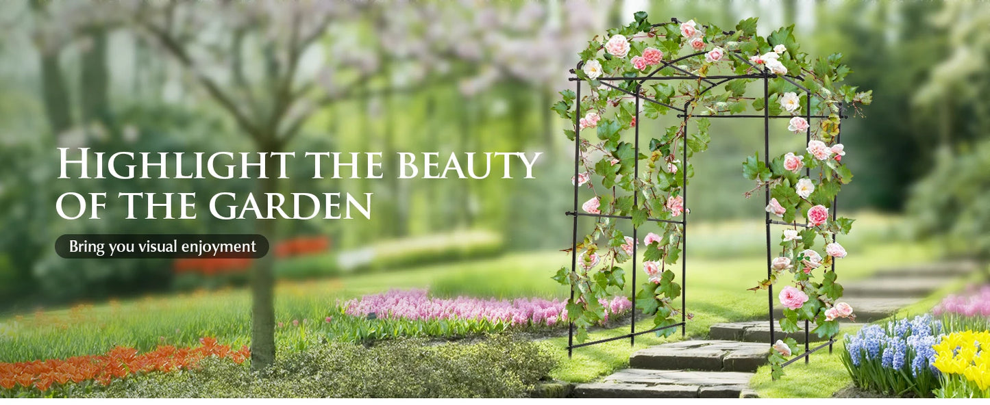 Garden Arch Trellis For Climbing Plants And Vines Decor