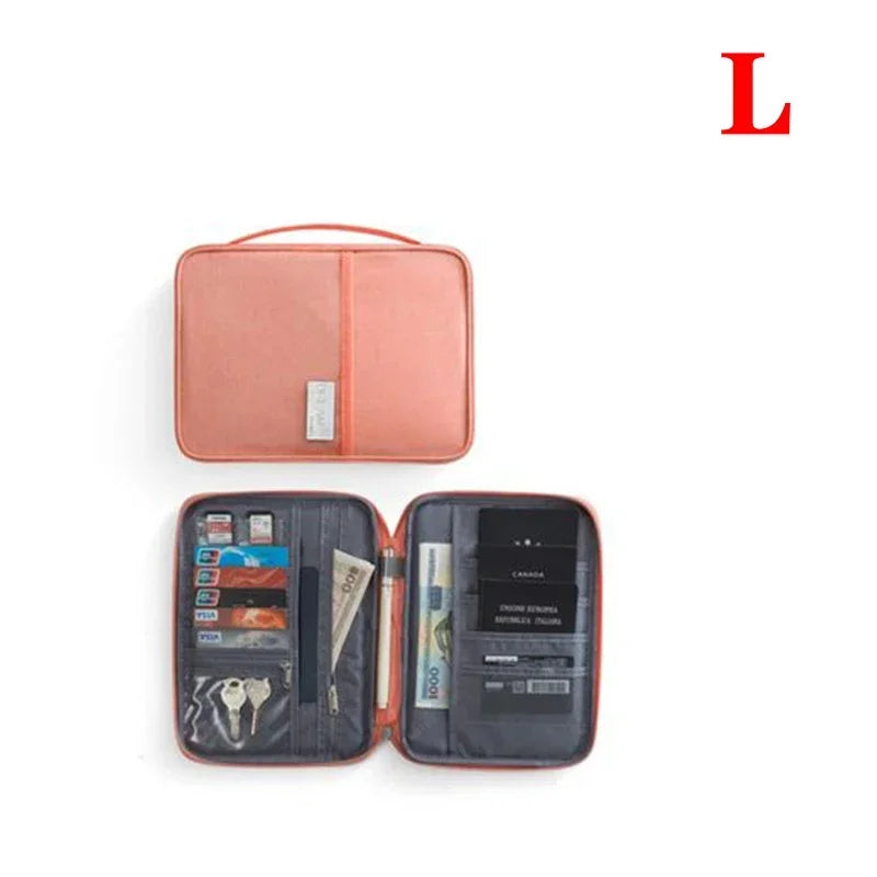 Women Multi-Function Waterproof Travel Passport Holder Cover