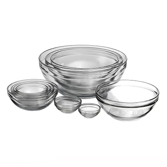Glass Mixing Bowls 10 Piece Set  Tempered glass