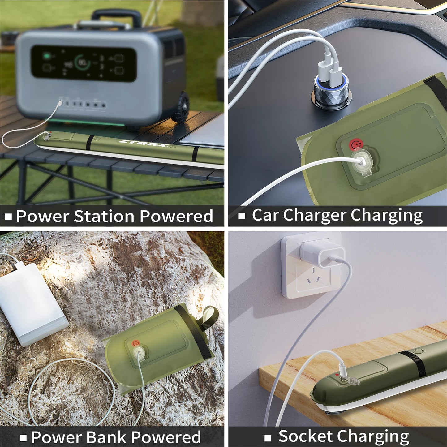 SELORSS Rechargeable Portable Camping Strong Light Waterproof