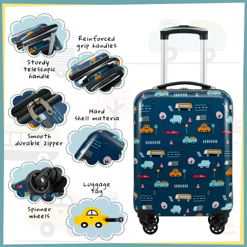 Kid’s Luggage Set 5 Piece Suitcase Set 16’’ Carry On