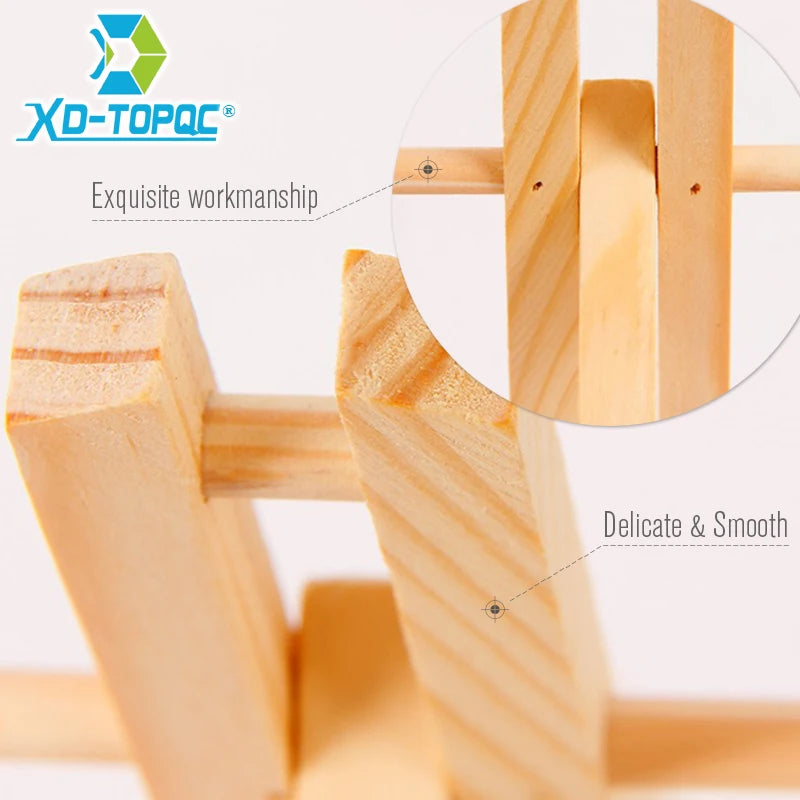 1pc Wooden Trapezoidal Small Easel, Foldable Display Bracket On The Desktop, Painting Party Easel, Used For Painting Art Display