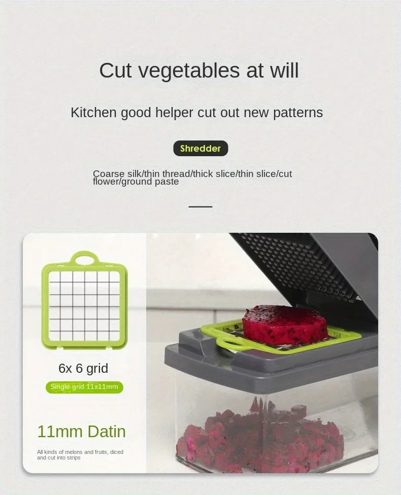 15 Piece Set of Household Multifunctional Vegetable Slicer