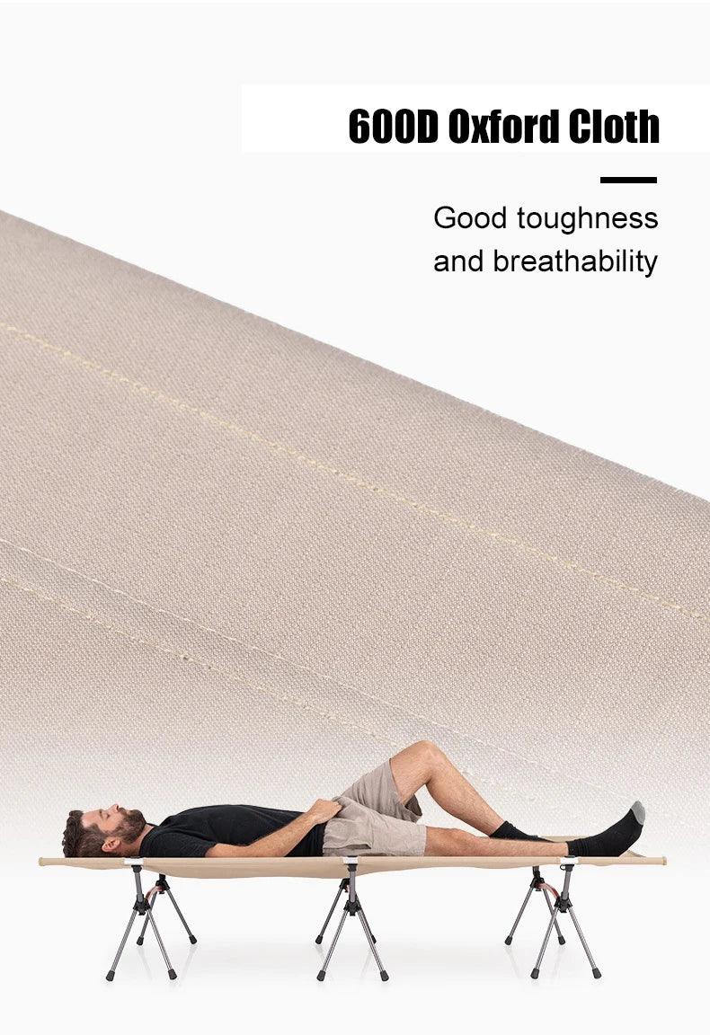 Camping Cot with Leg Extenders Ultralight Aluminum Alloy
