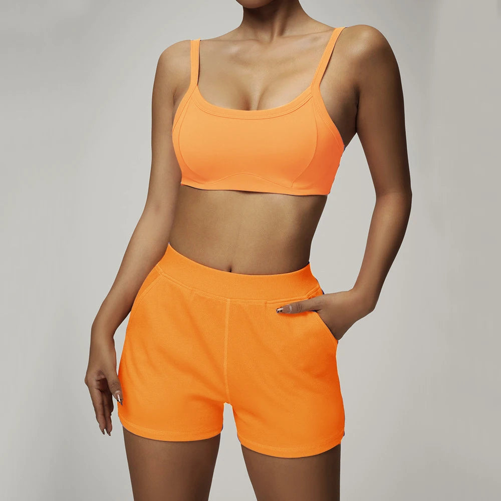 1/2PCS Loose Sweatshirt Yoga Set Gym Clothes Women Fitness