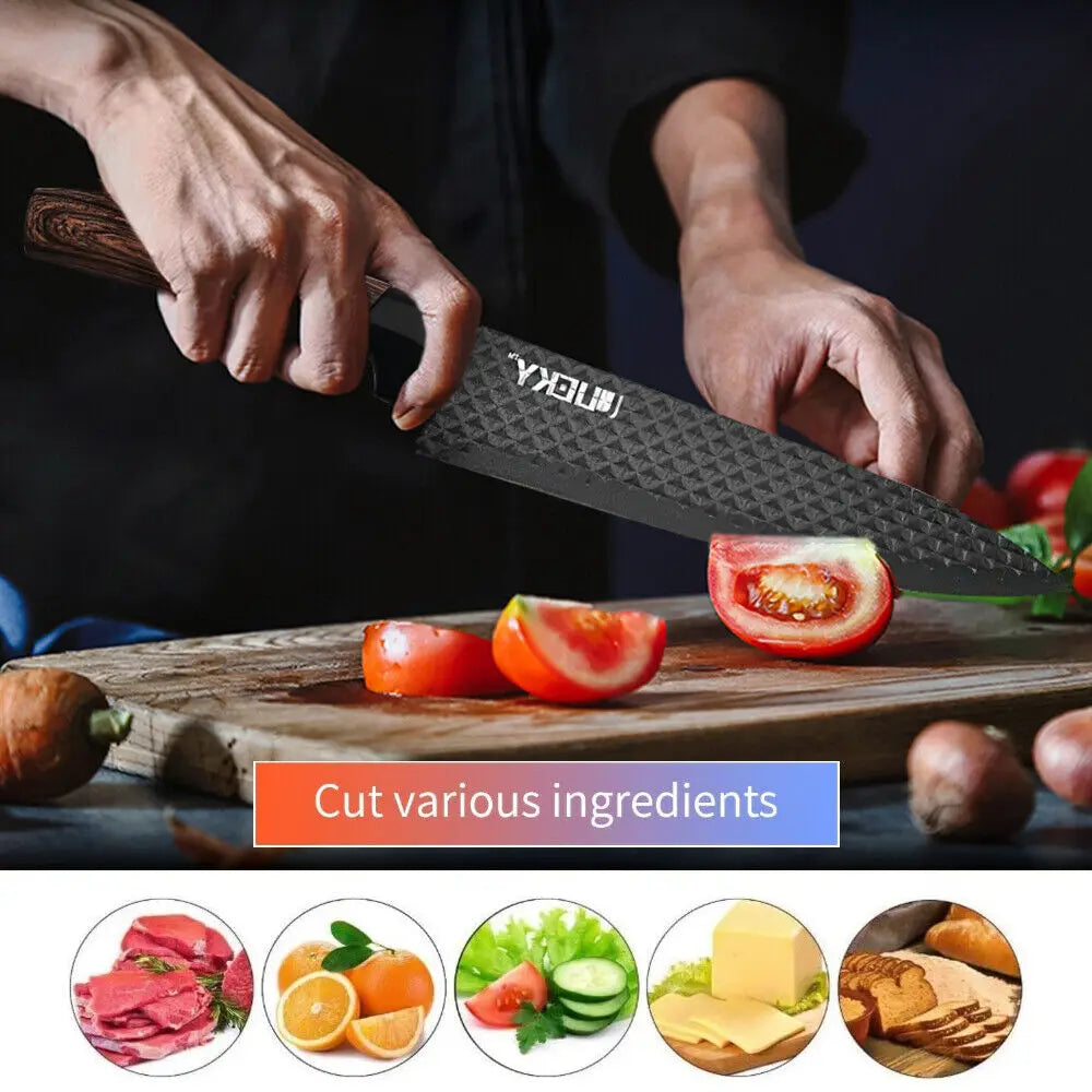 6pcs High Carbon Stainless Steel Knives Handmade