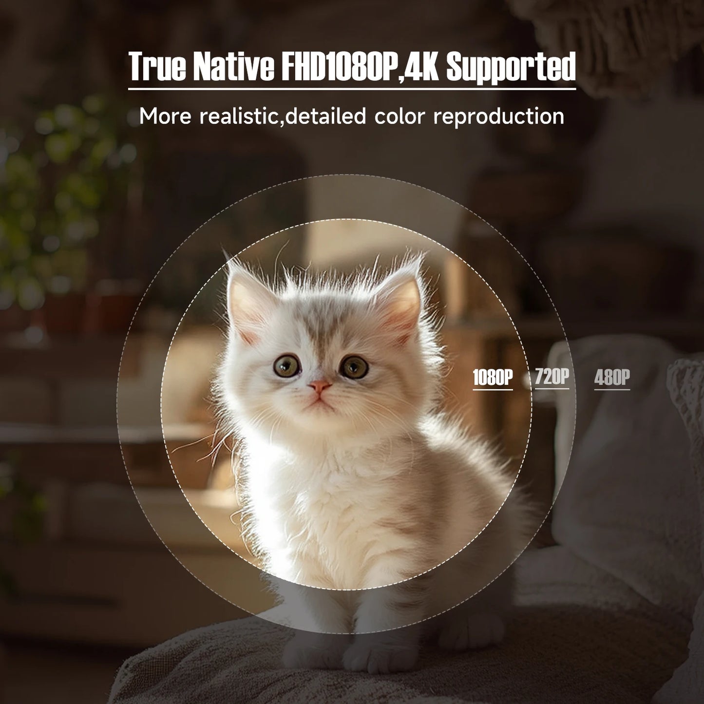 Magcubic 650ANSI L018 Projector 4K Native 1080P Auto Focus