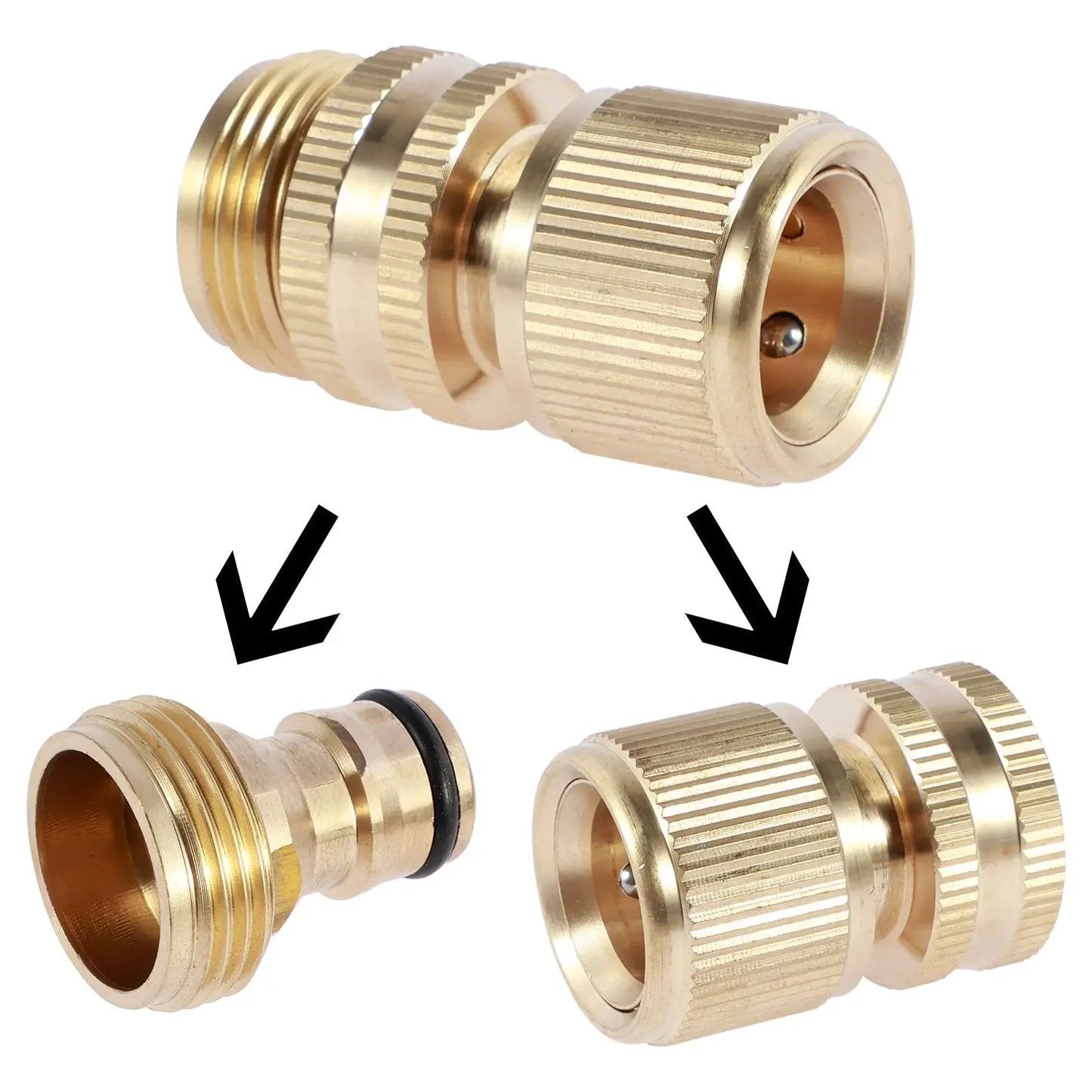 Garden Watering Hose Quick Coupling Kit Joint Leak Proof Quick Release