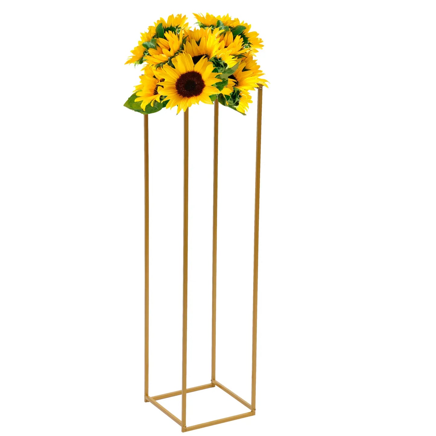 100/70CM Metal Wedding Flower Stand Floor Vase Geometric Centerpieces