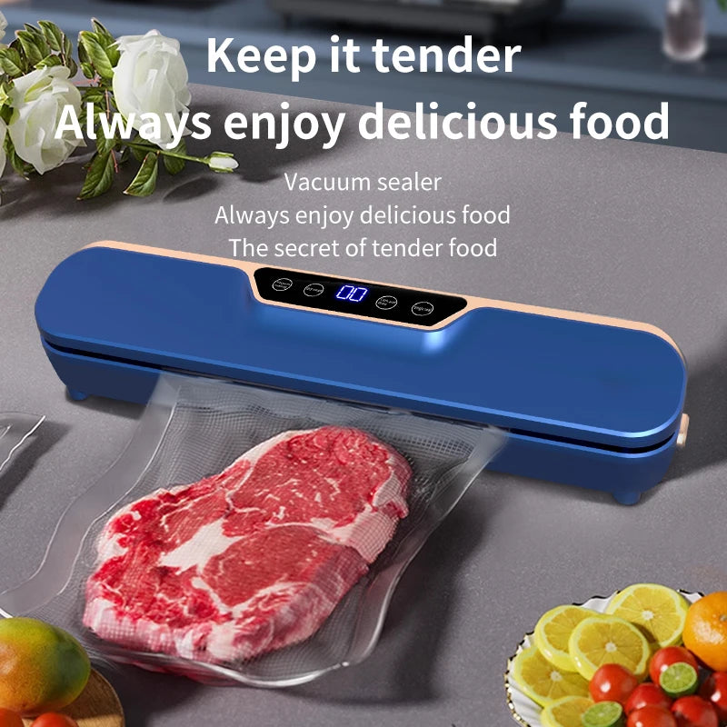 New LCD Touch Screen Household Food Automatic Vacuum Sealing Machine