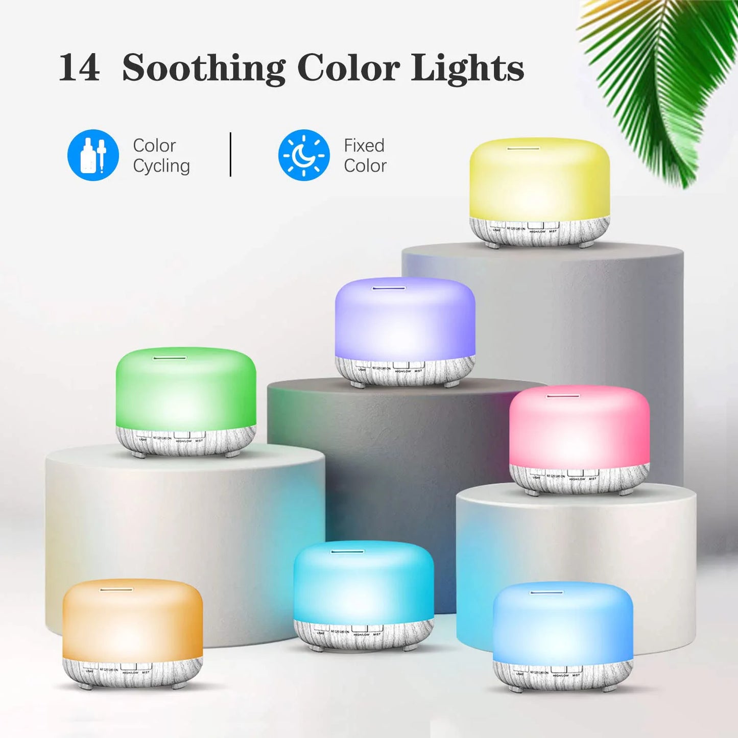 500ML Aromatherapy Oil Diffuser Essential Oil Aroma Diffuser Humidifier for Home Office