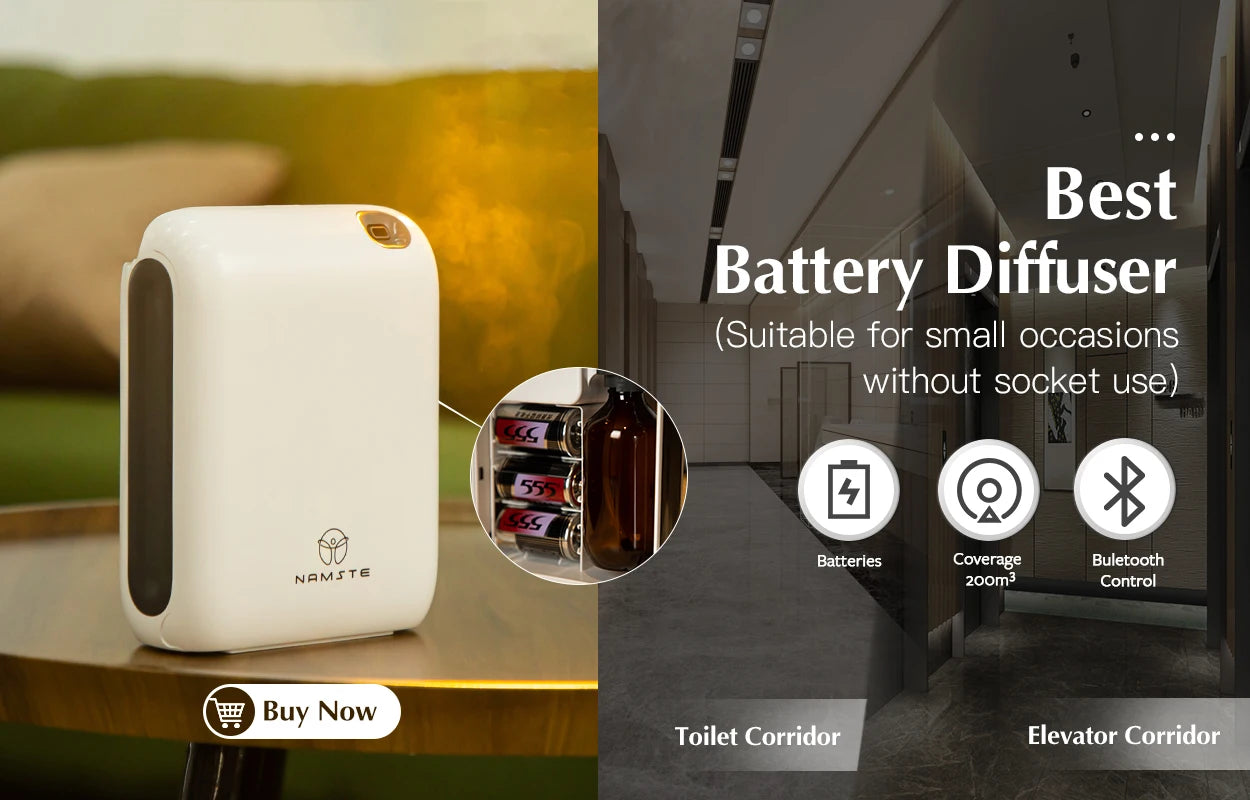 Namste Coverage 300m³ Aromatherapy Diffuser Bluetooth Home Air Purifier Wall Mounted Electric Fragrance Machine