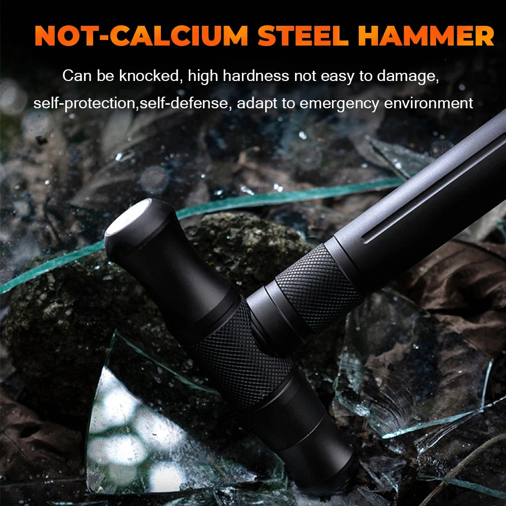 Multi Mountaineering Stick with Camouflage Backpack T-shaped Retractable Tool