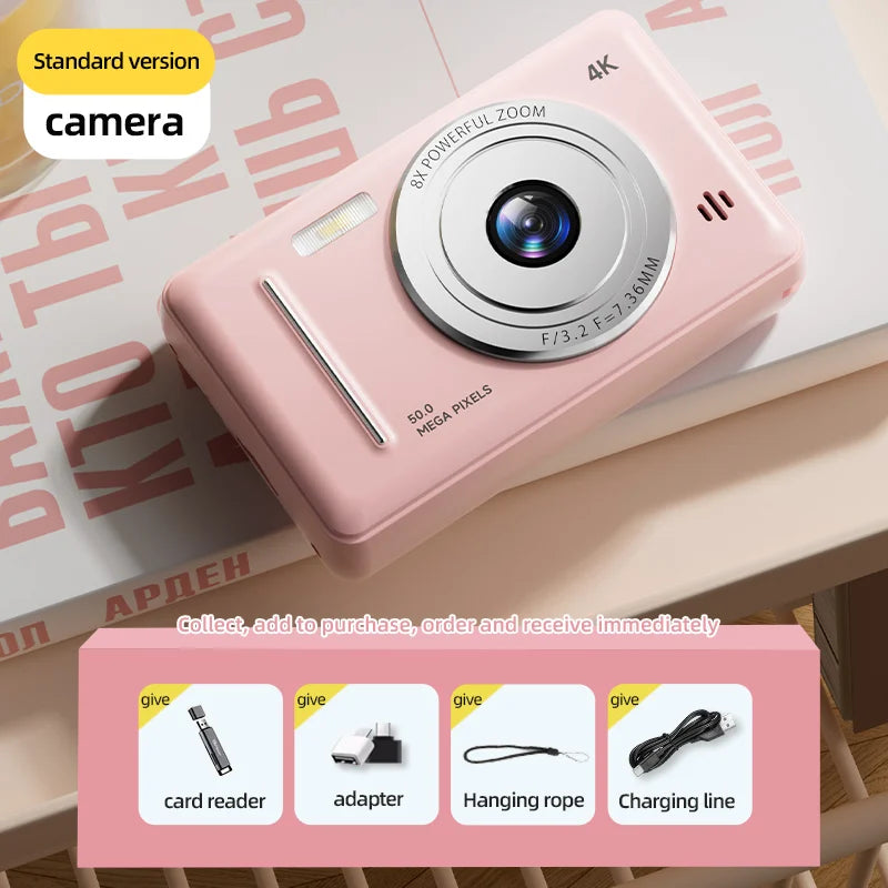 4K Retro CCD Portable Digital Camera
