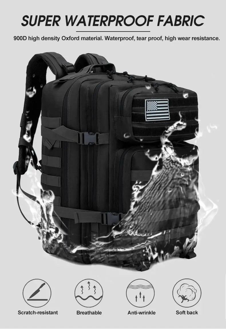 Tactical Backpack  Large Capacity Waterproof Multi-functional Bags